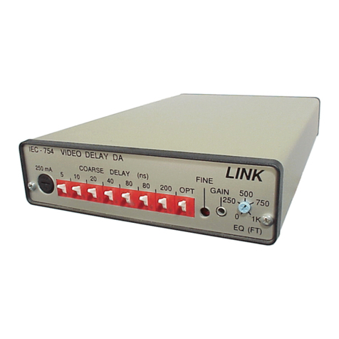 Link electronics Variable Delay Video Amplifier IEC-754 Bedienungsanleitung