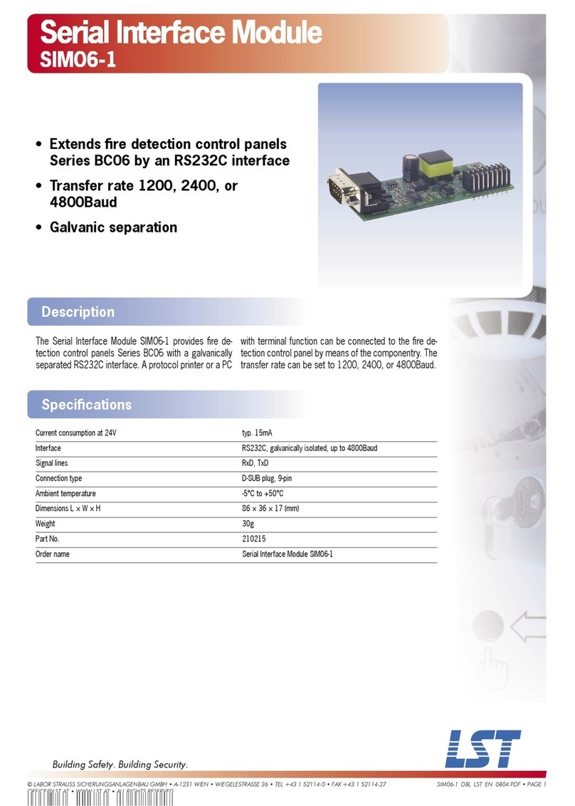 LST Serial Interface Module SIM06-1 Bedienungsanleitung