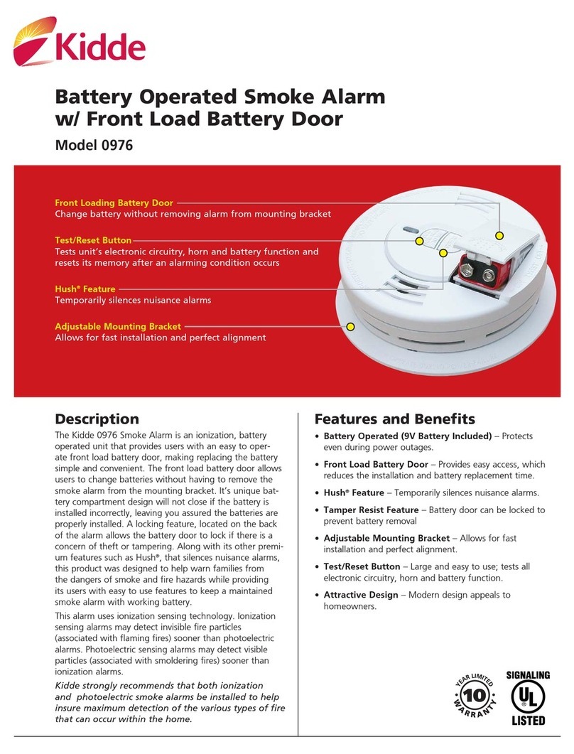 Kidde 976 Bedienungsanleitung