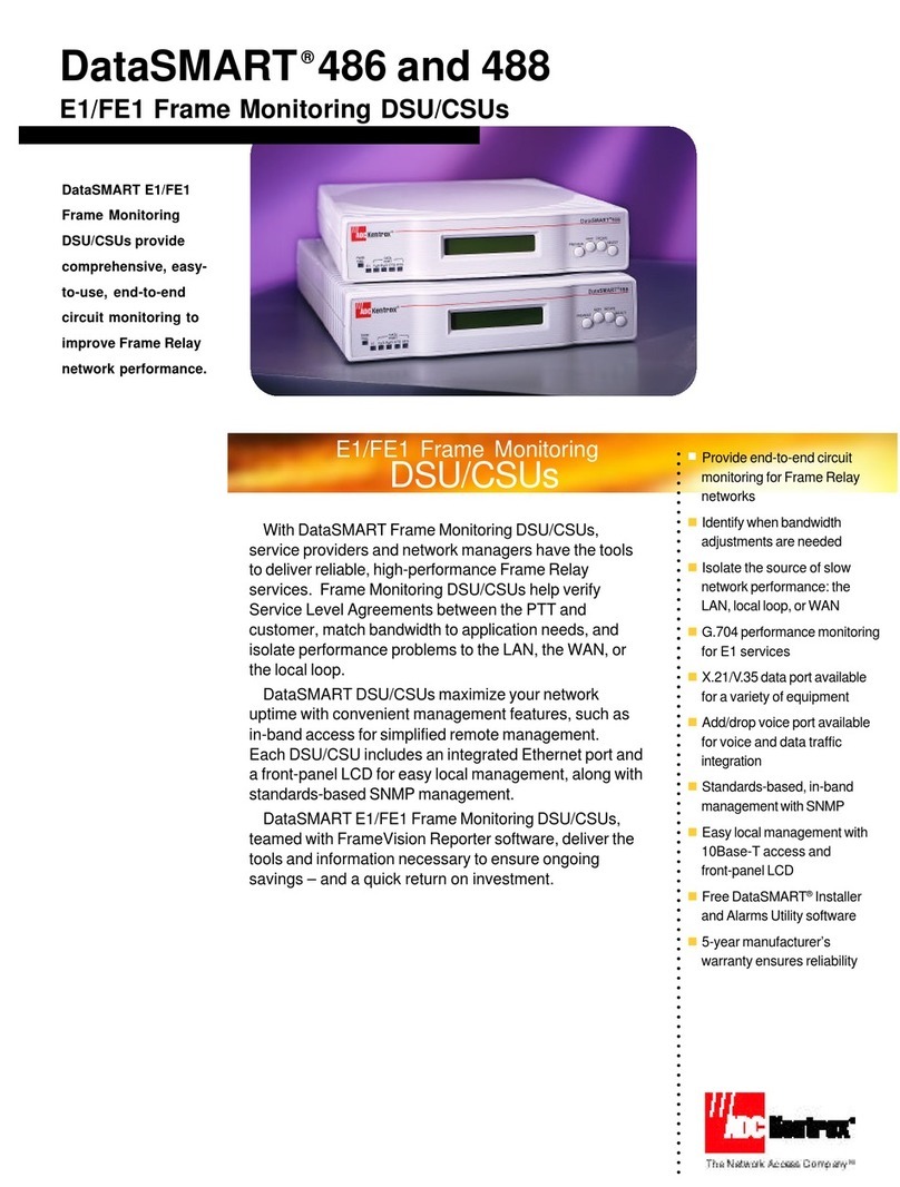 Kentrox DataSmart 486 Bedienungsanleitung Kentrox DataSmart 486 Bedienungsanleitung