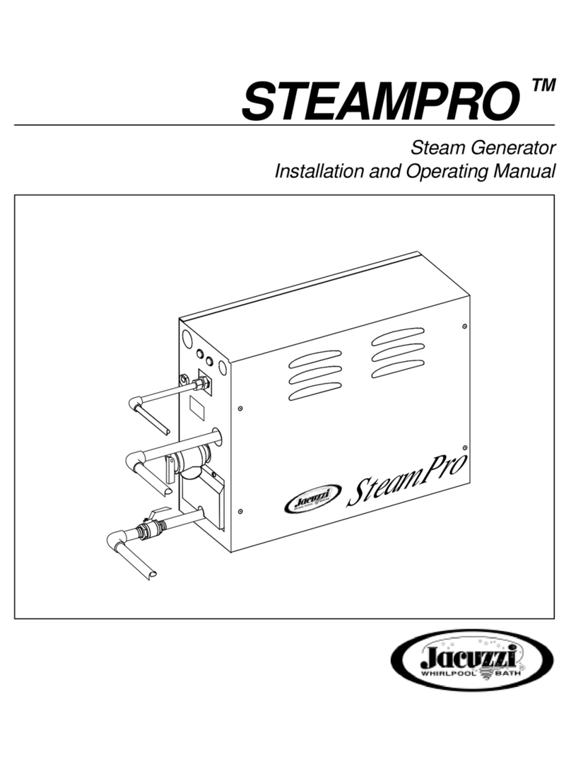 Jacuzzi SteamPro Bedienungsanleitung