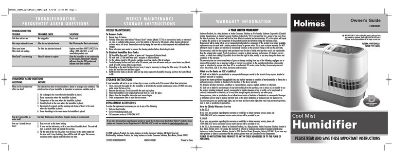 Holmes HM3501 Bedienungsanleitung