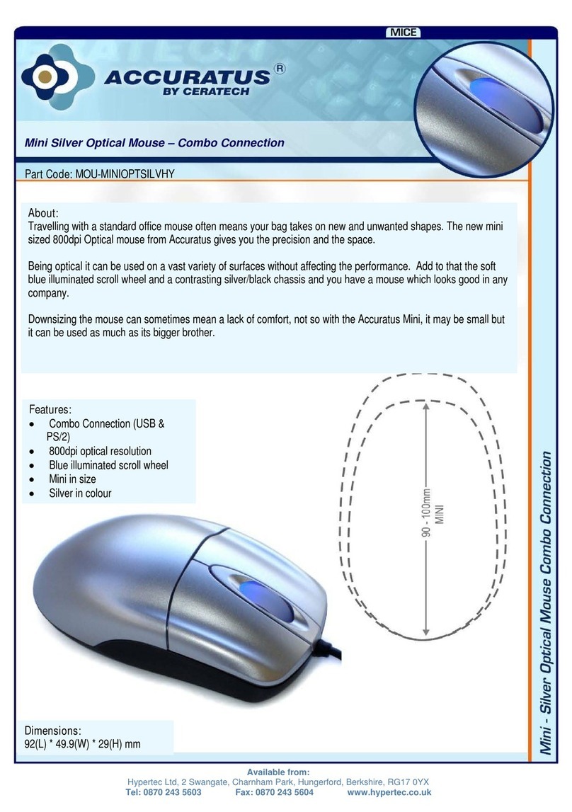 Ceratech Mini Silver Optical Mouse Bedienungsanleitung