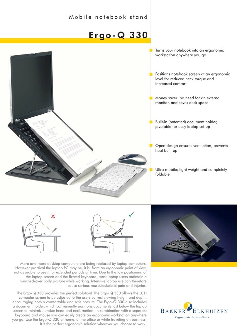 Hypertec Mobile Notebook Stand Ergo-Q 330 Bedienungsanleitung