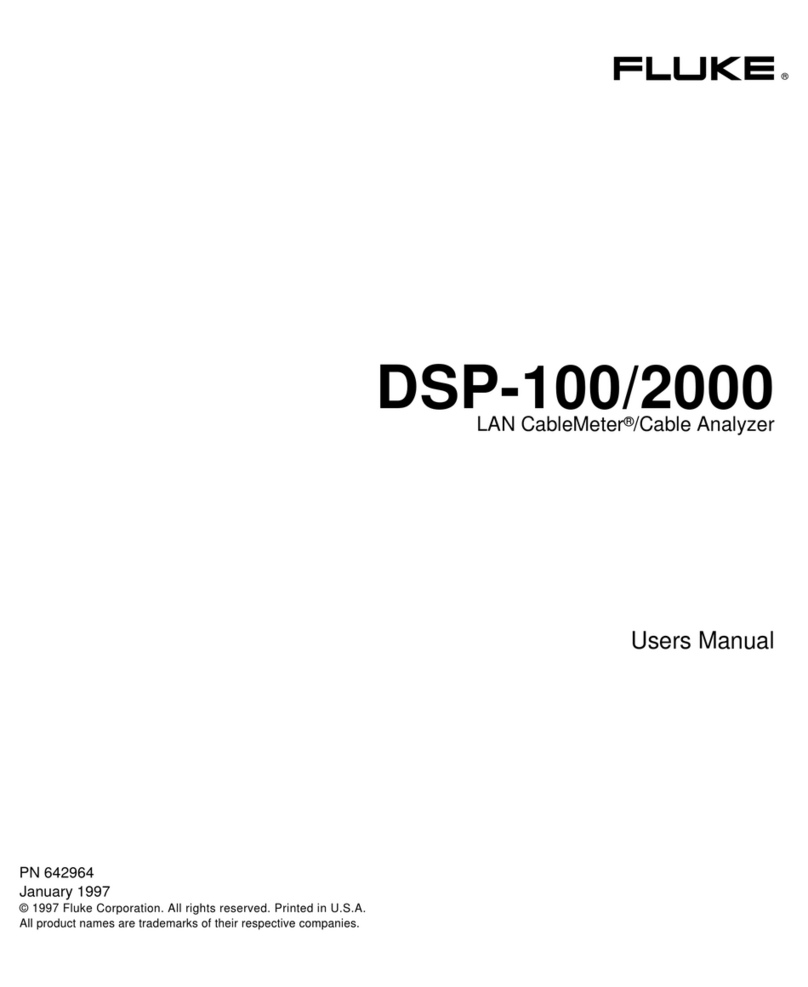 Fluke DSP-100 Bedienungsanleitung Fluke DSP-100 Bedienungsanleitung
