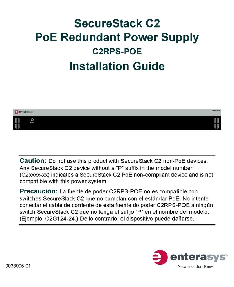 Enterasys SecureStack C2 C2RPS-POE Bedienungsanleitung