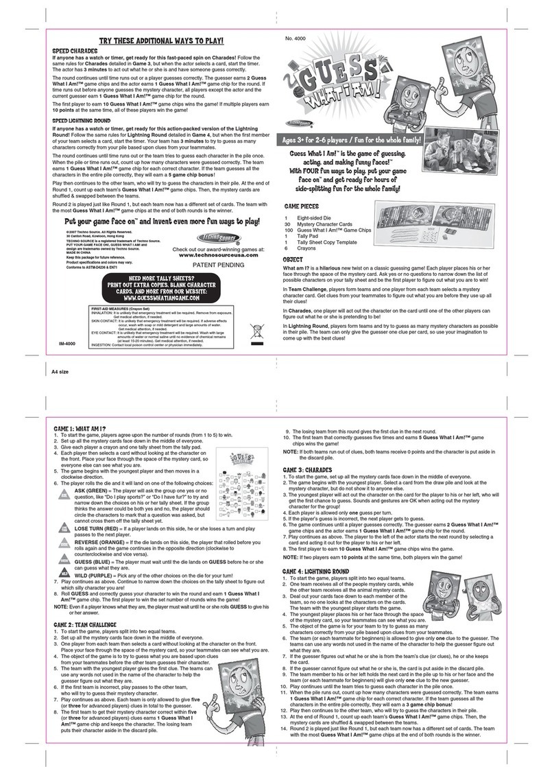 Techno Source 4000 Bedienungsanleitung