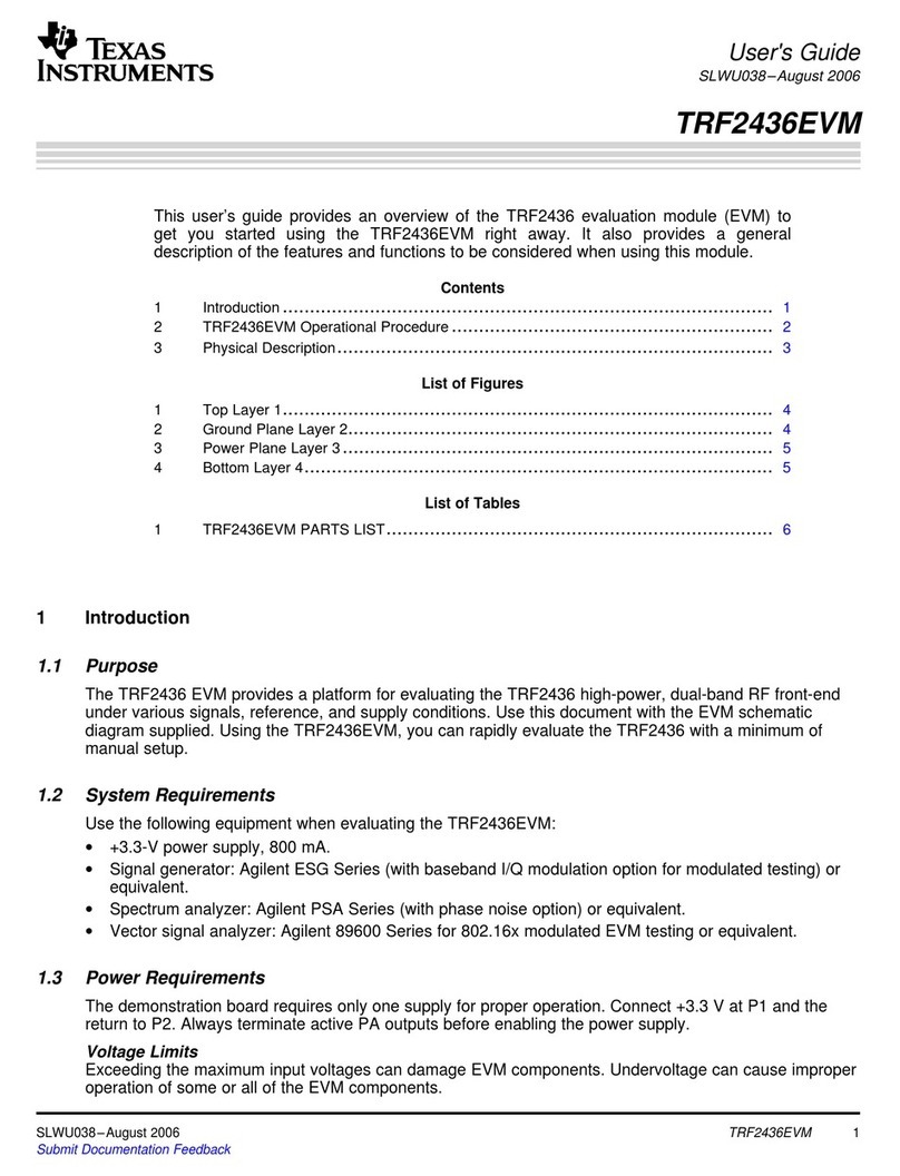 Texas Instruments Chipset TRF2436EVM Bedienungsanleitung