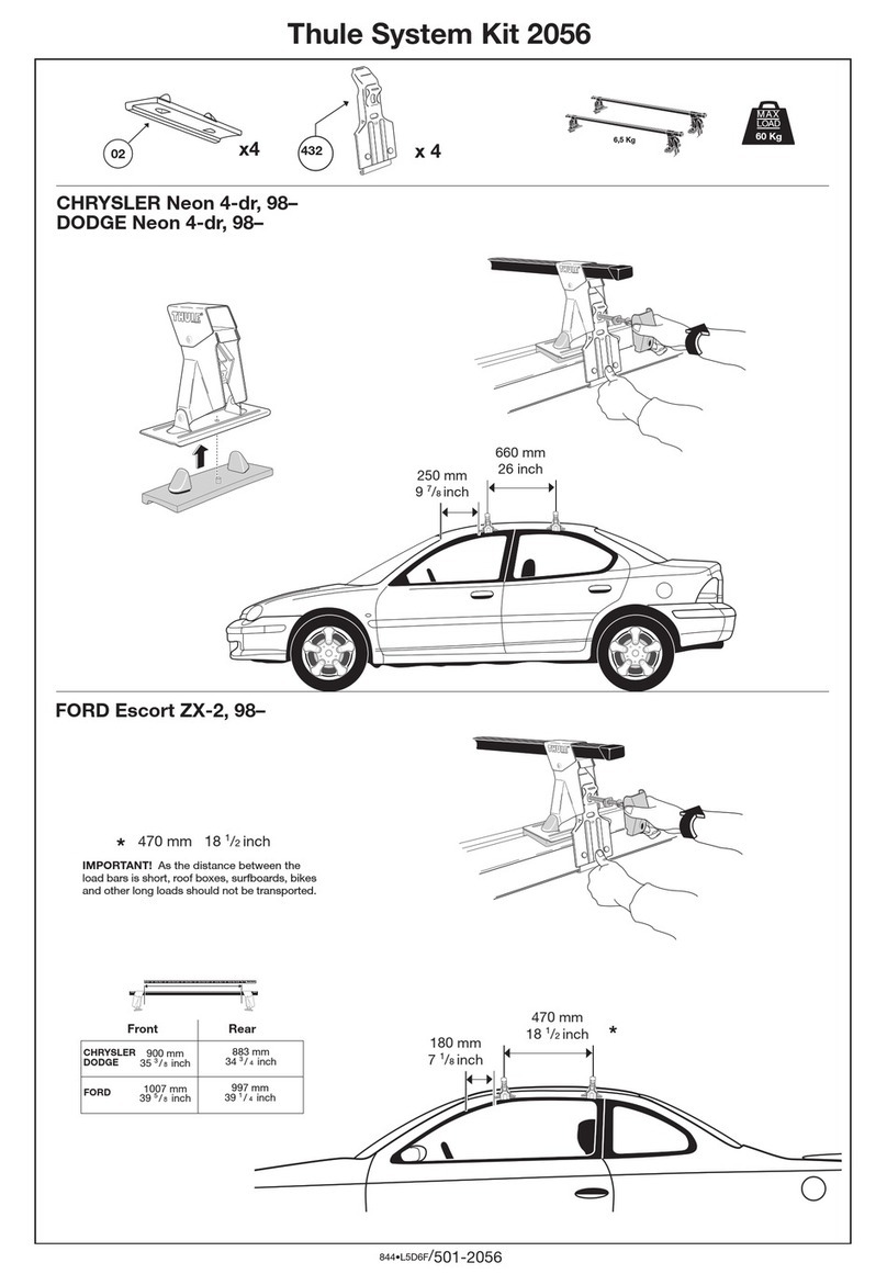 Thule 2056 Bedienungsanleitung