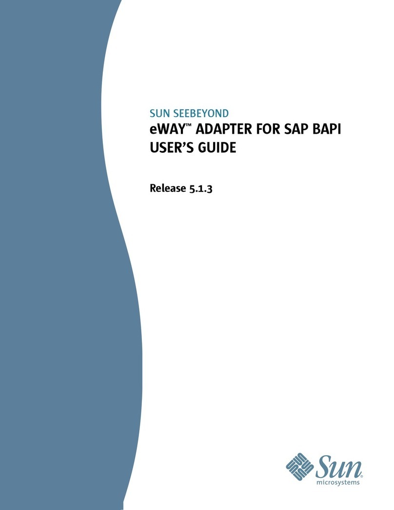 Sun Microsystems eWay SAP BAPI Bedienungsanleitung