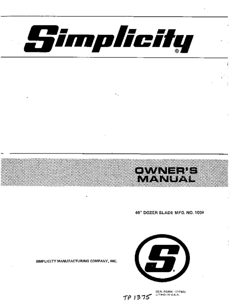 Simplicity 1009 Bedienungsanleitung