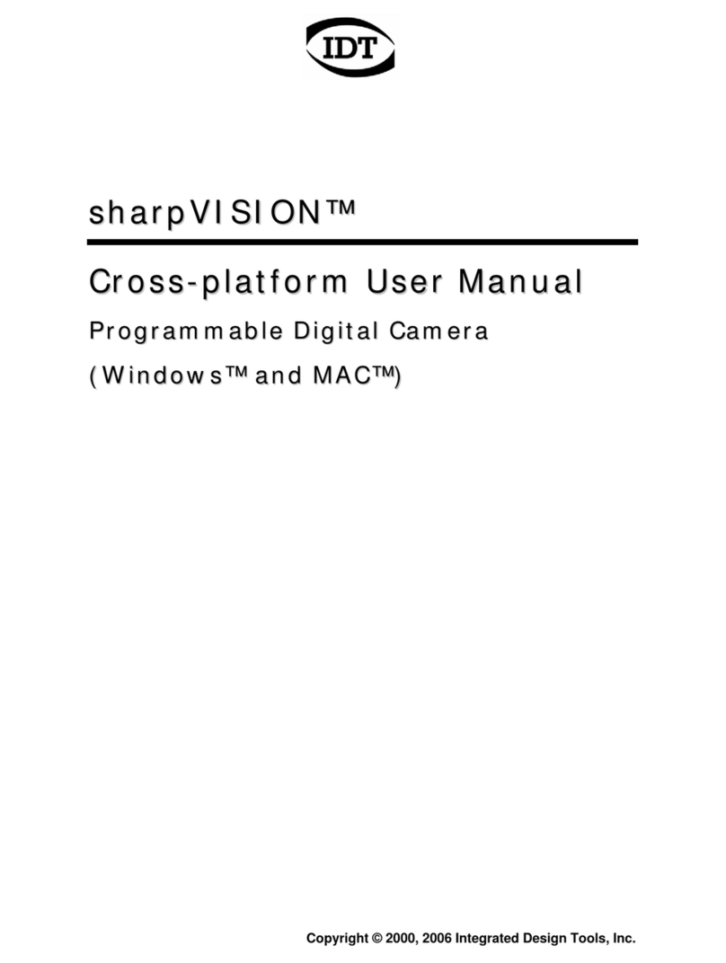 IDT sharpVISION sharpVISION Digital Camera Bedienungsanleitung IDT sharpVISION sharpVISION Digital Camera Bedienungsanleitung