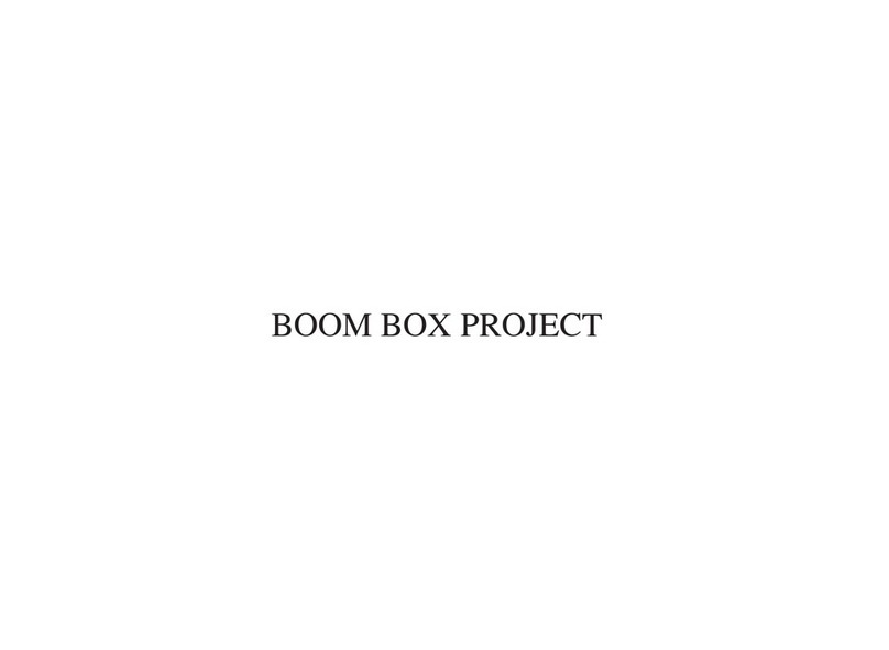 Brix BOOM BOX PROJECT Bedienungsanleitung