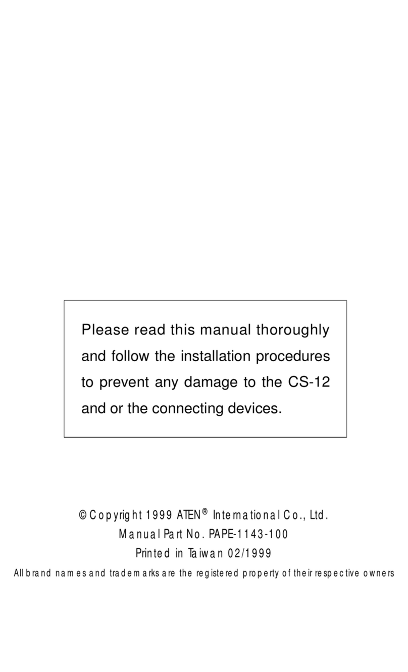 ATEN ServerMaster CS12  CS12 CS12 Bedienungsanleitung