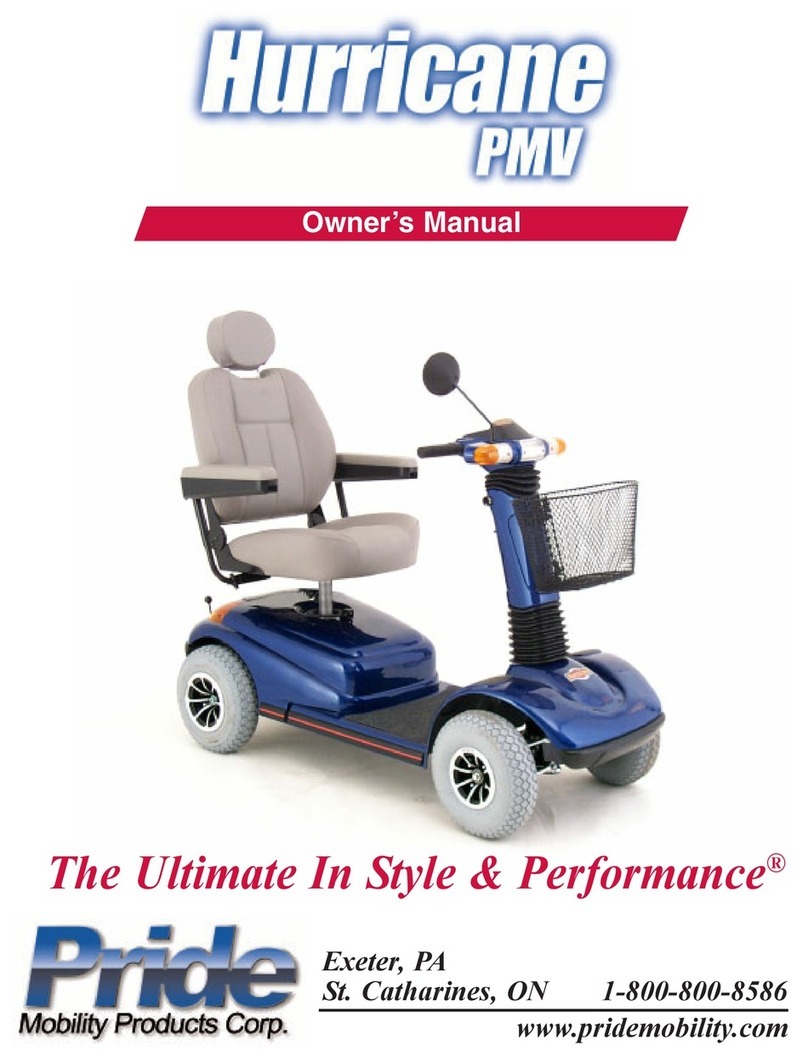 Pride Mobility PMV5000 Bedienungsanleitung Pride Mobility PMV5000 Bedienungsanleitung