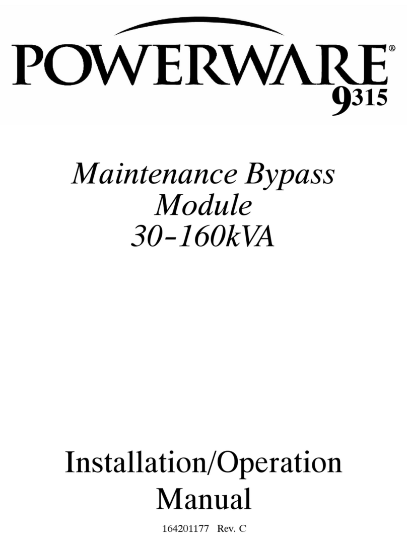 Powerware 30-160kVA Bedienungsanleitung