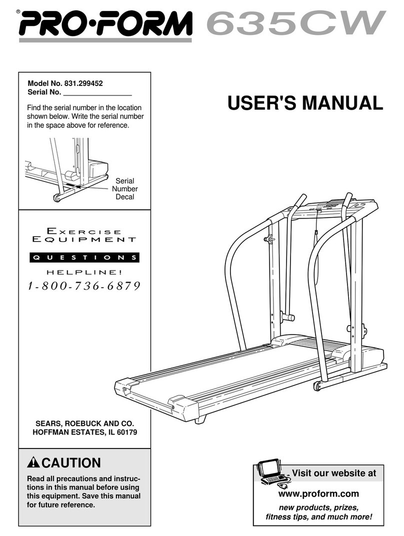 Pro-Form 635CW Bedienungsanleitung