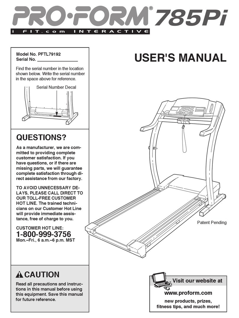 Pro-Form 785Pi Bedienungsanleitung