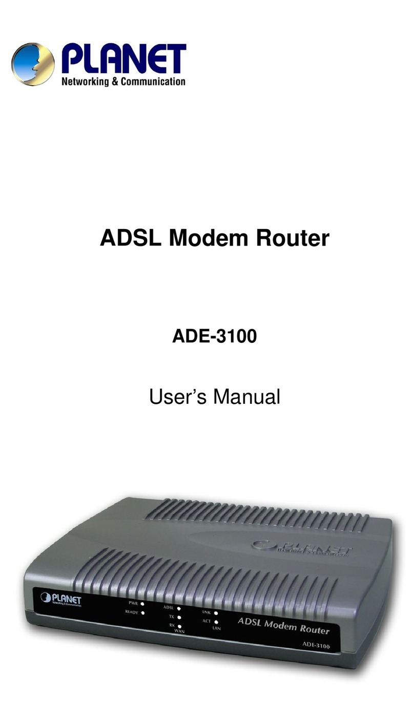 Planet ADE-3100 Bedienungsanleitung
