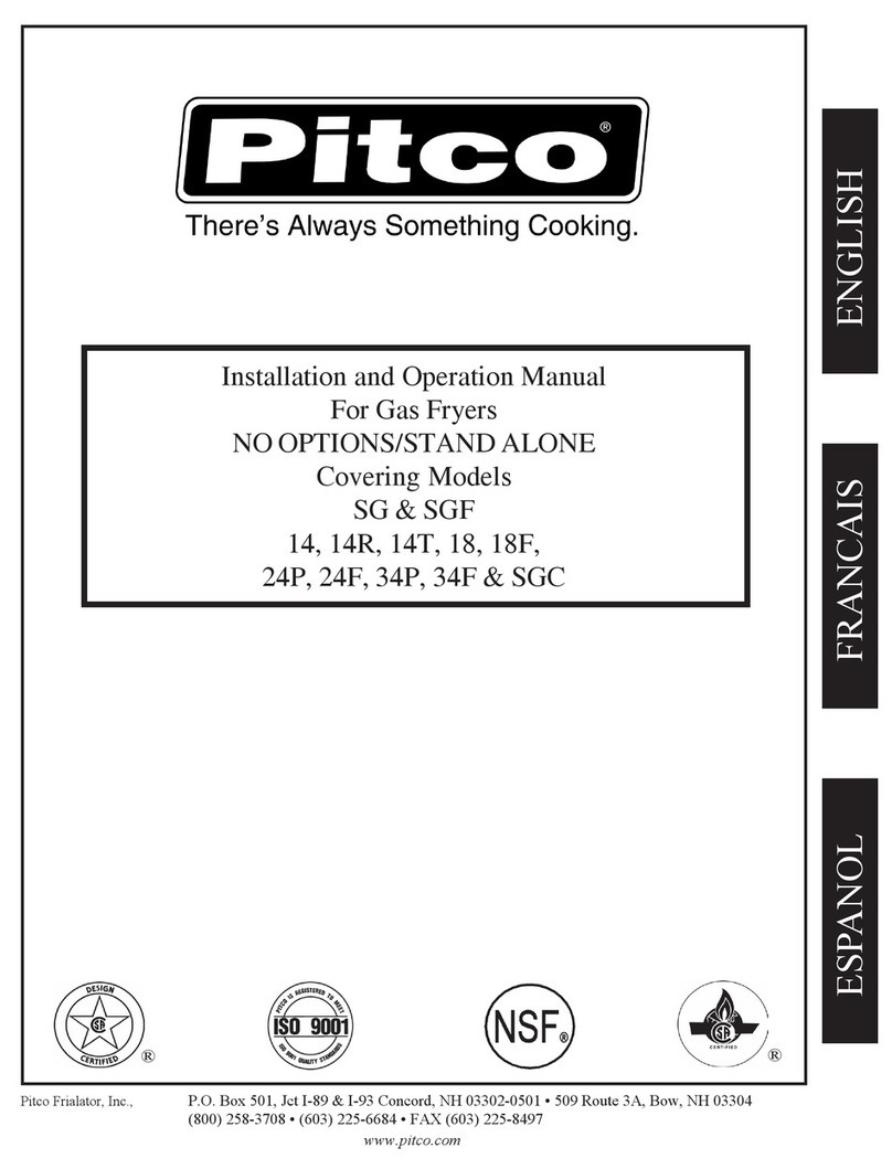 Pitco 14T Bedienungsanleitung