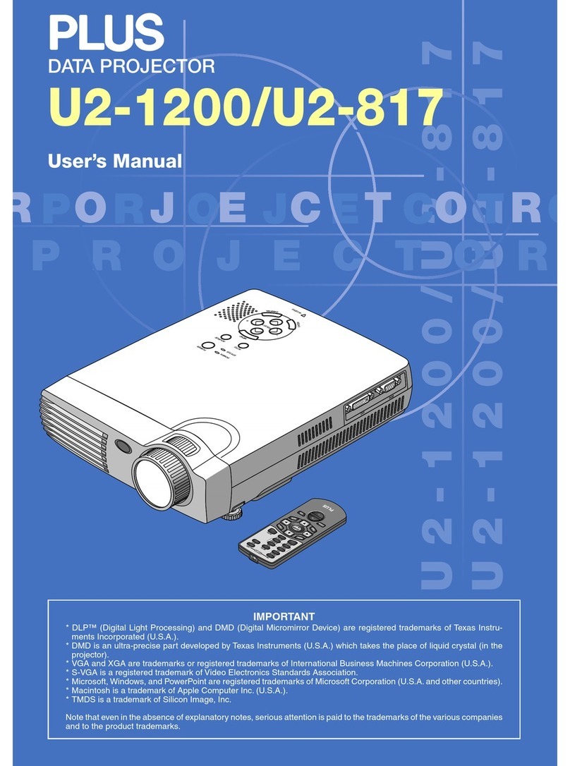 PLUS Vision Data Projector Bedienungsanleitung