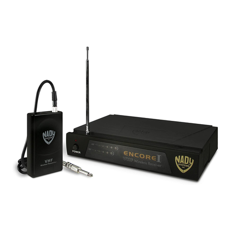 Nady Systems Encore I Bedienungsanleitung Nady Systems Encore I Bedienungsanleitung