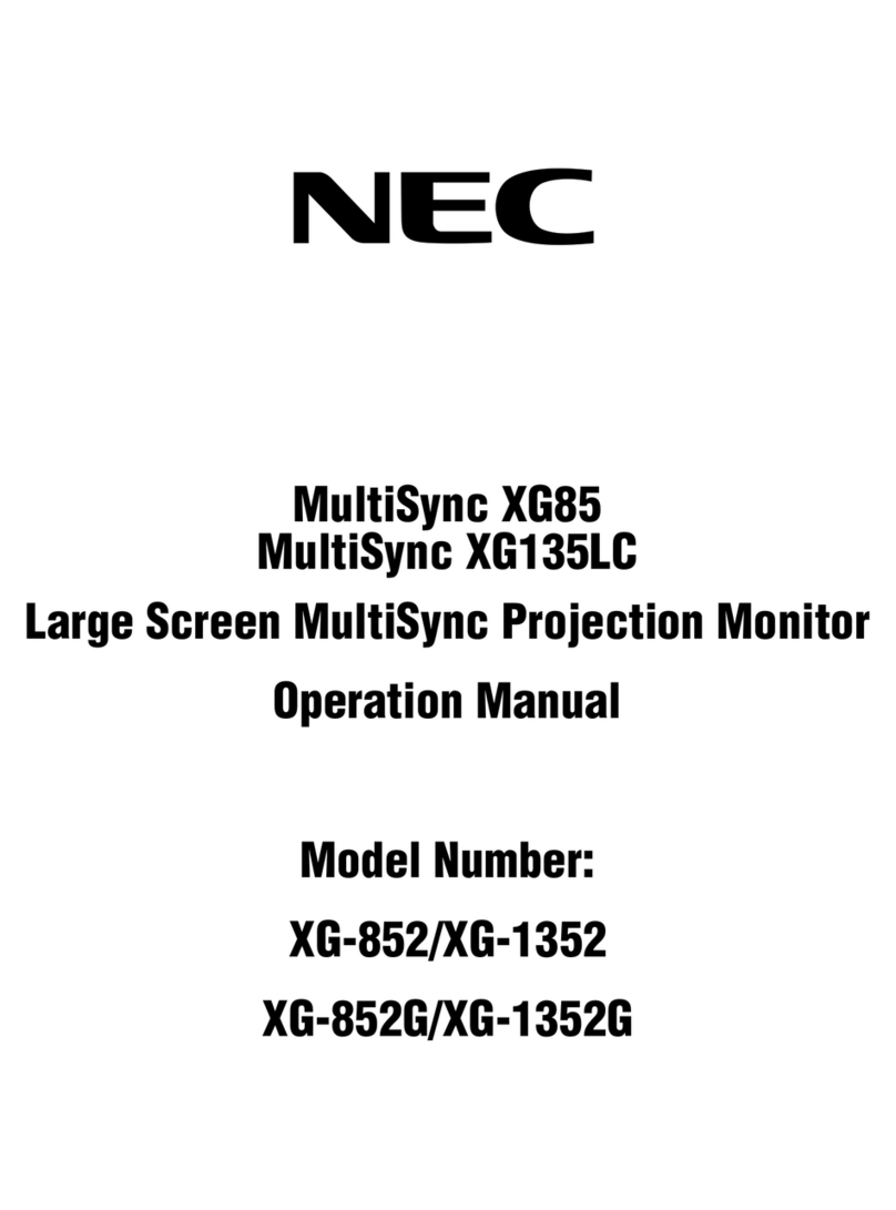 NEC MultiSync XG-1352 Bedienungsanleitung