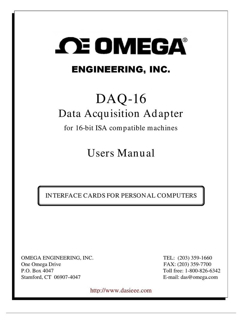 Omega Engineering DAQ-16 Bedienungsanleitung Omega Engineering DAQ-16 Bedienungsanleitung