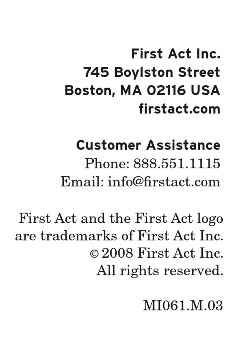 First Act MI061 Bedienungsanleitung First Act MI061 Bedienungsanleitung
