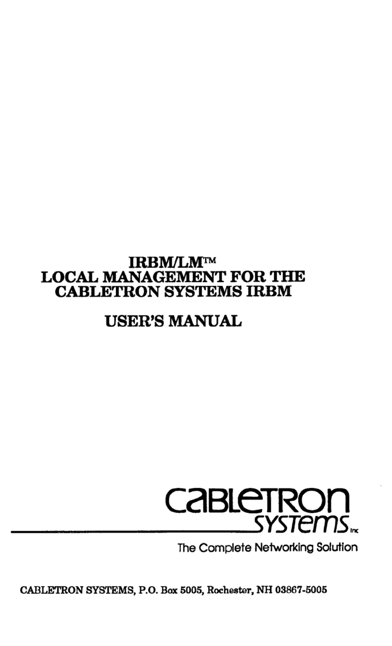 Cabletron Systems IRBM/LM Bedienungsanleitung