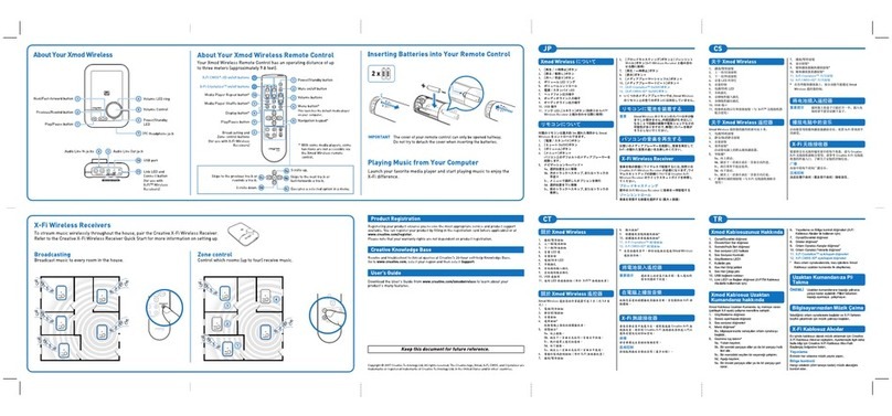 Creative Xmod Wireless Handbuch Creative Xmod Wireless Handbuch