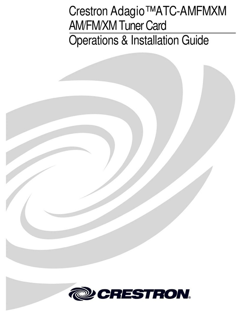 Crestron ATC-AMFMXM Anleitung zur Verwendung