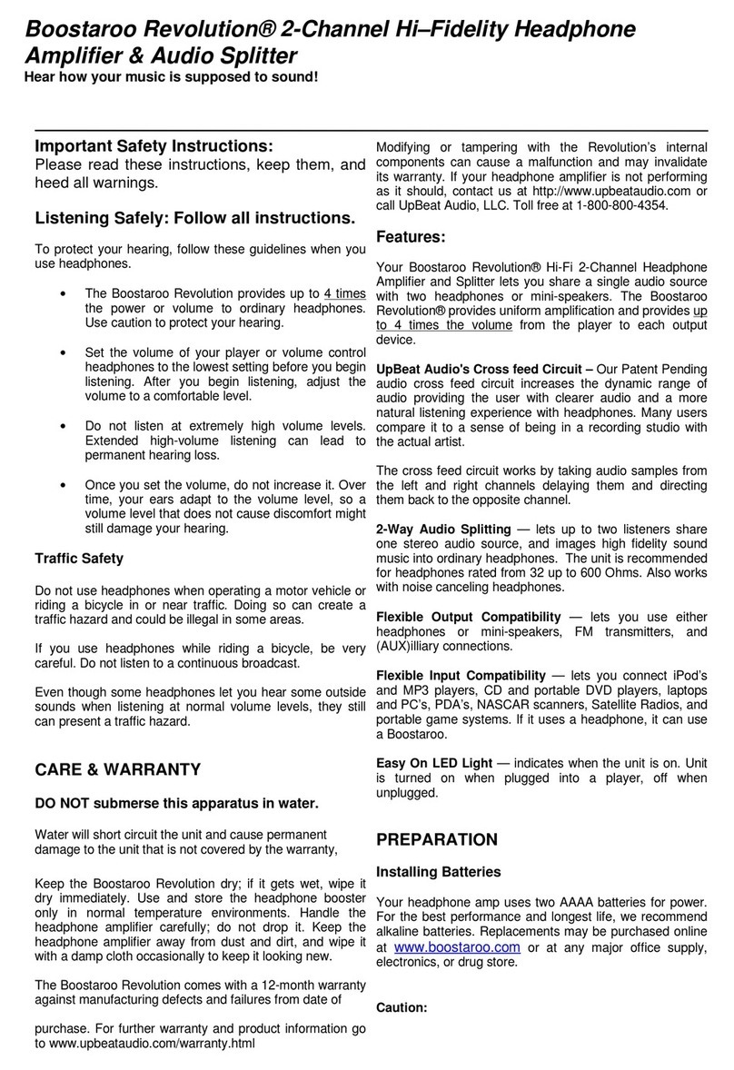 Boostaroo Revolution R234 Bedienungsanleitung