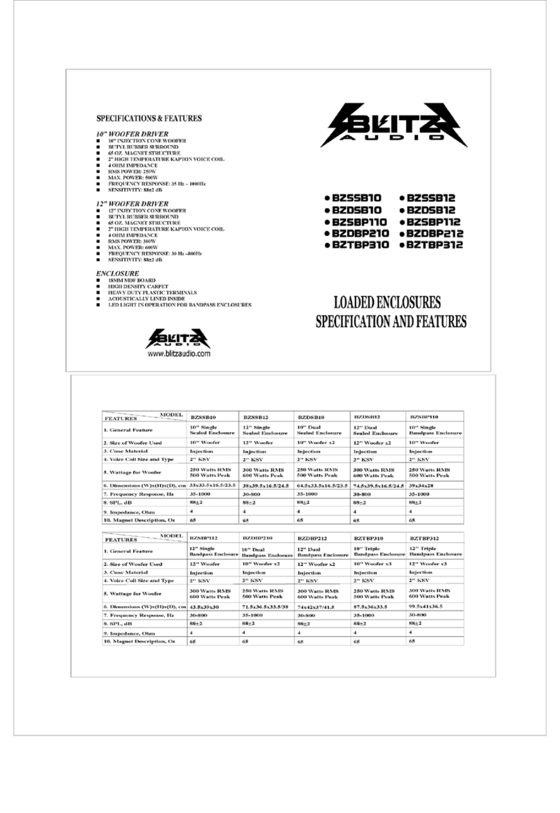 Blitz BZDBP210 Bedienungsanleitung Blitz BZDBP210 Bedienungsanleitung