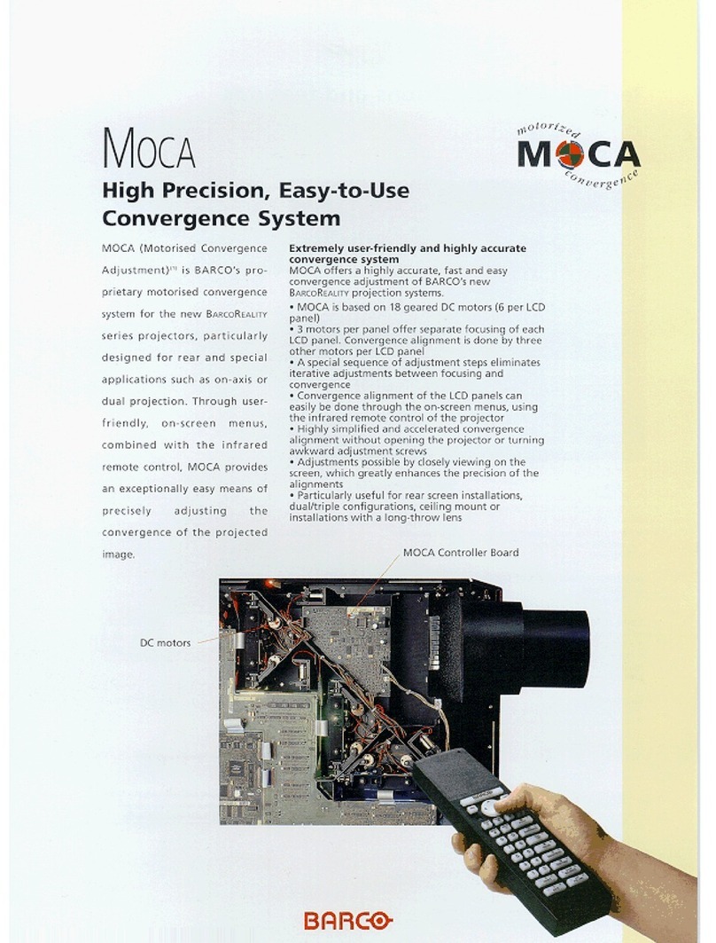Barco MOCA Bedienungsanleitung Barco MOCA Bedienungsanleitung