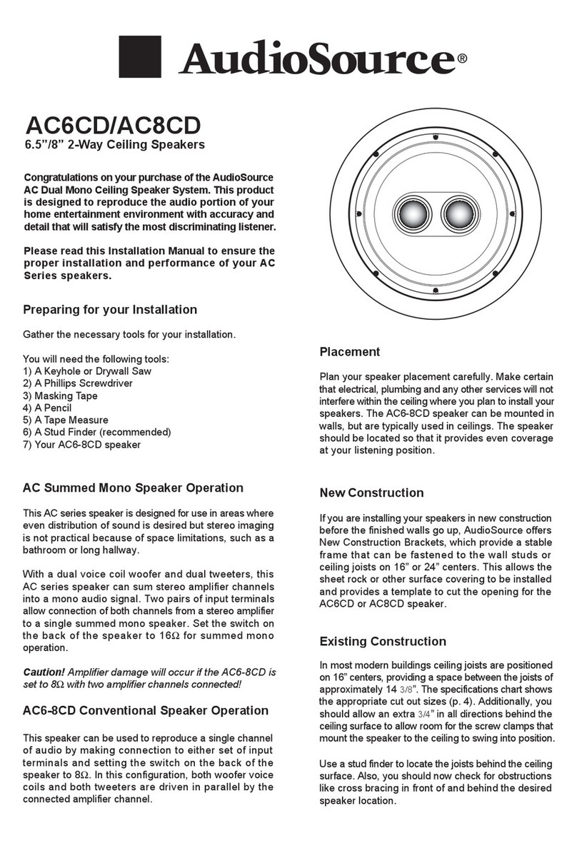 AudioSource AC6CD Bedienungsanleitung