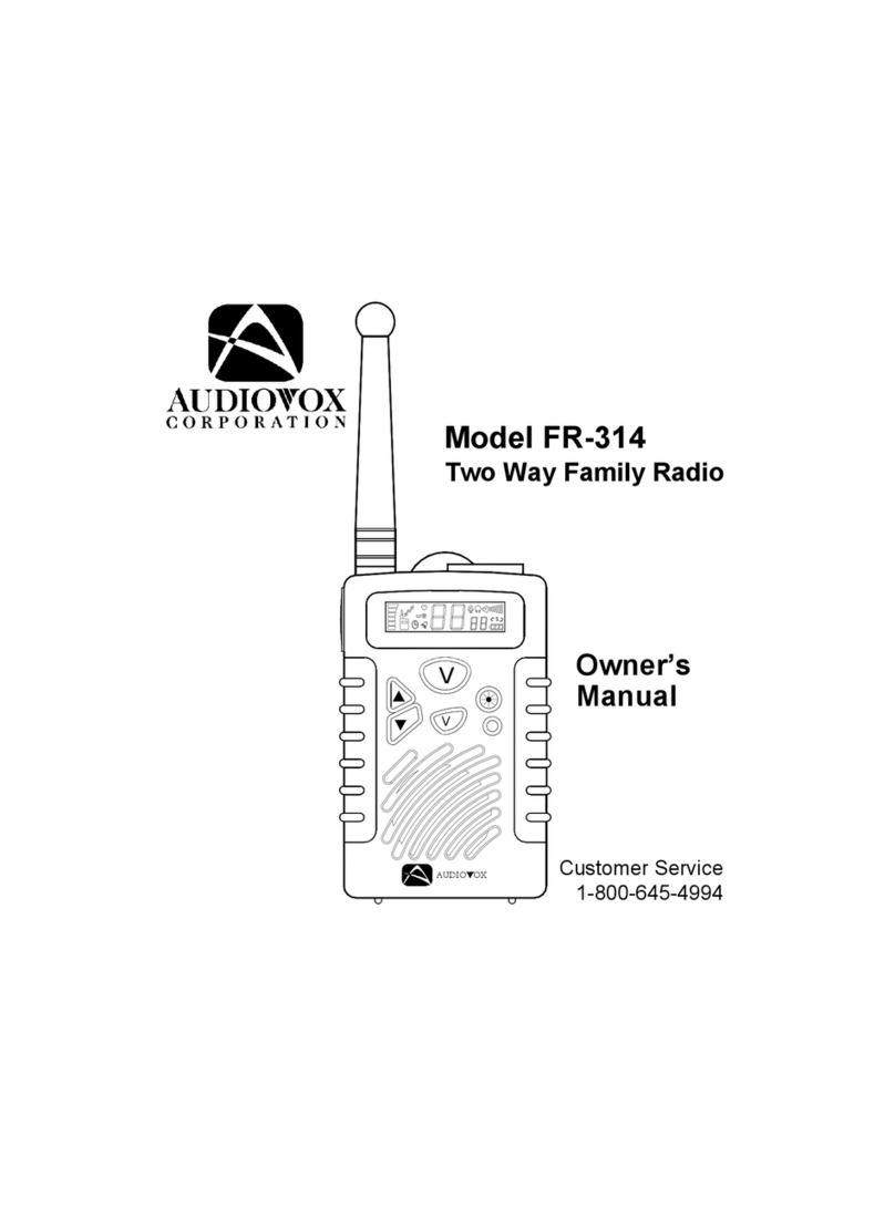 Audiovox FR314B Bedienungsanleitung