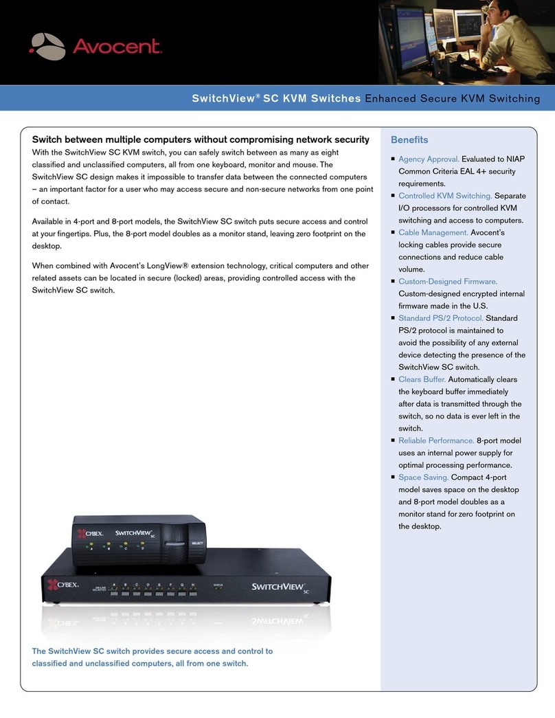 Avocent SwitchView SwitchView SC Bedienungsanleitung