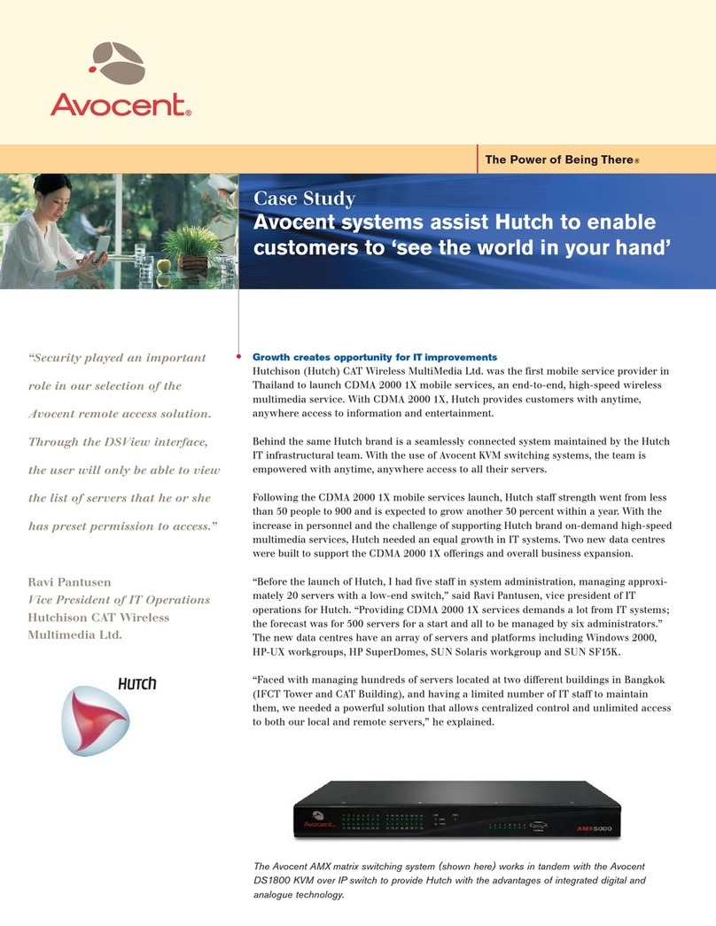 Avocent AMX5000 Bedienungsanleitung