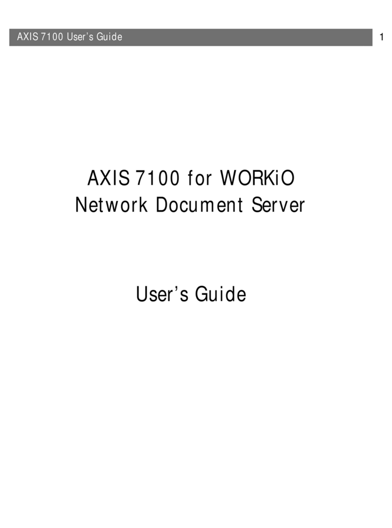 Axis 7100 Bedienungsanleitung