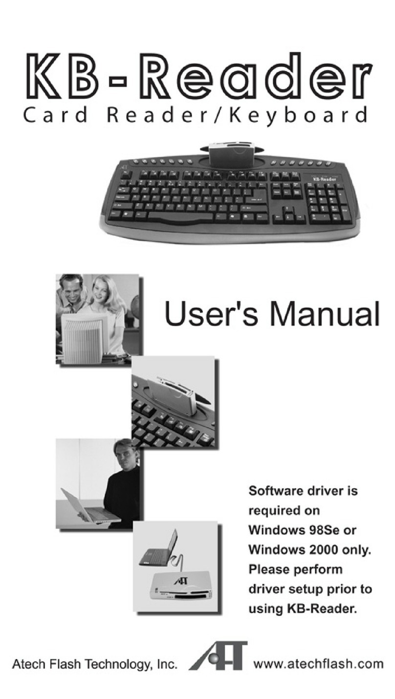 Atech Flash Technology KB-Reader Bedienungsanleitung Atech Flash Technology KB-Reader Bedienungsanleitung