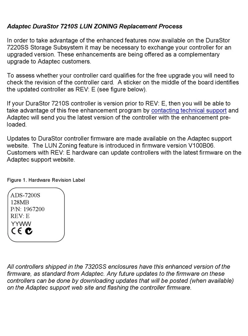 Adaptec 7210S Gebrauchs- und Pflegehandbuch