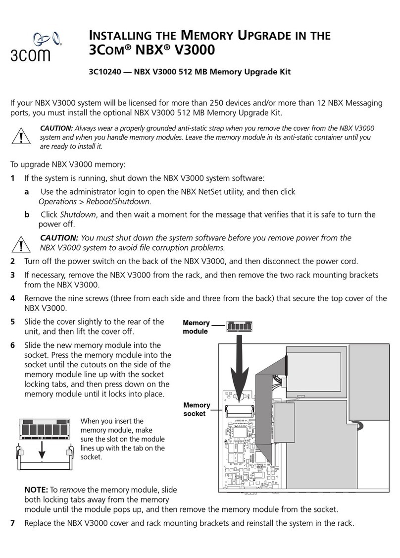 3Com NBX V3000 Analog Kurzanleitung