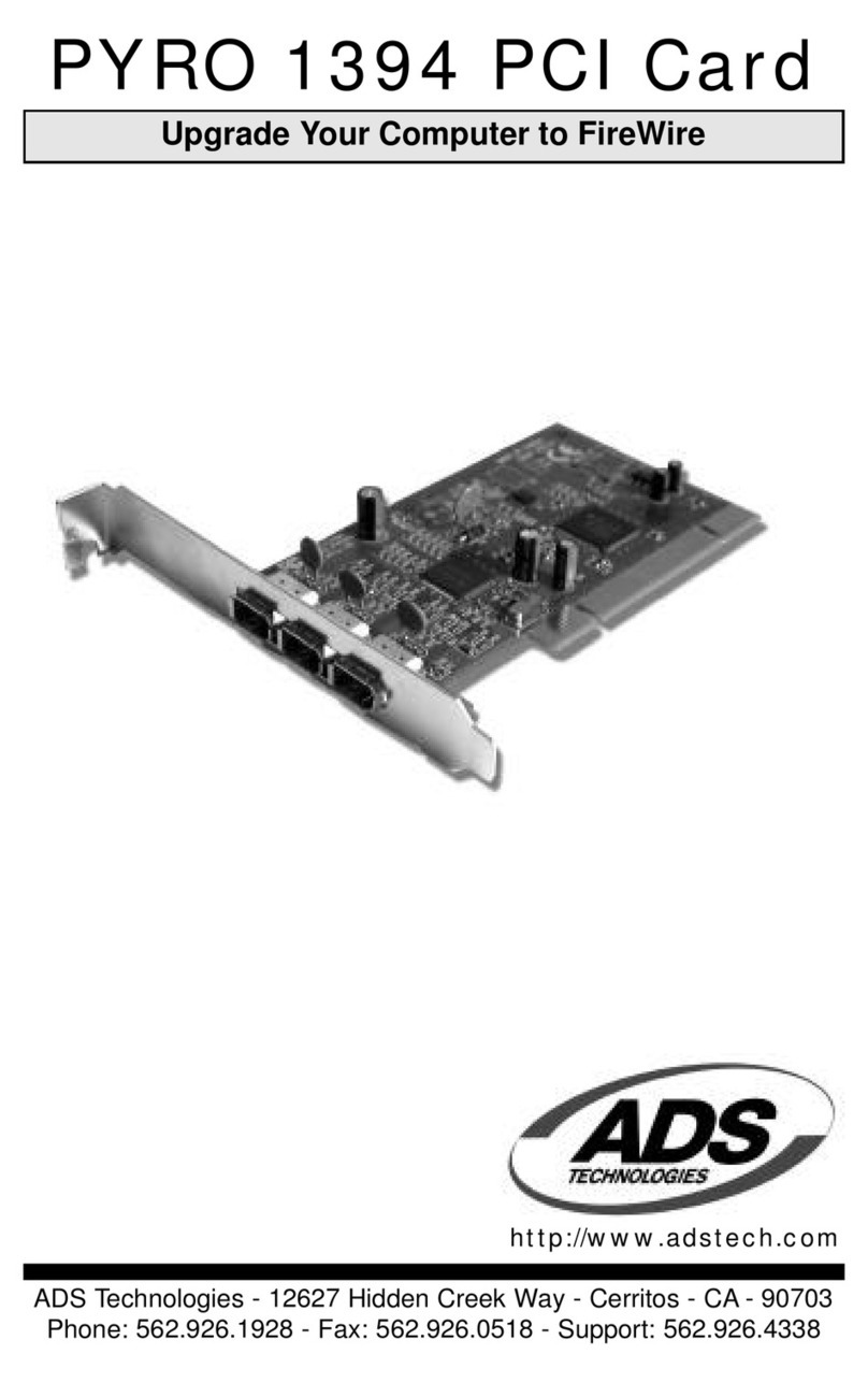 ADS Technologies API-310 Bedienungsanleitung ADS Technologies API-310 Bedienungsanleitung