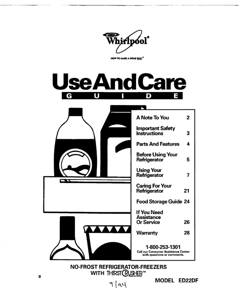 Whirlpool ED22DF Bedienungsanleitung