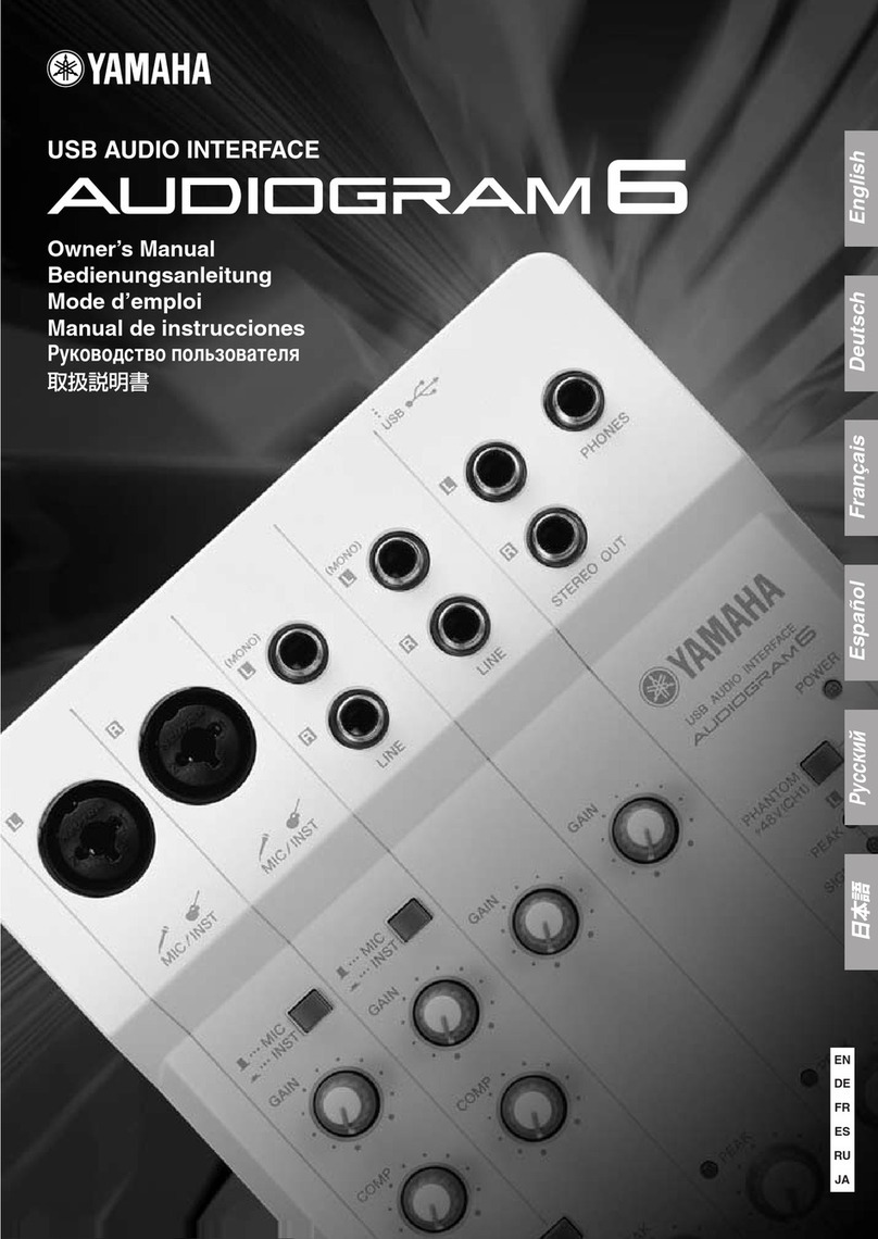 Yamaha Audiogram6 Bedienungsanleitung Yamaha Audiogram6 Bedienungsanleitung