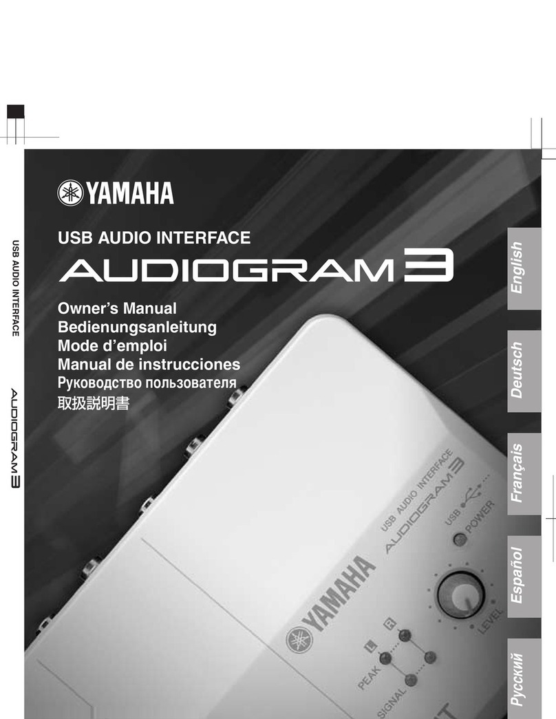 Yamaha Audiogram 3 Bedienungsanleitung