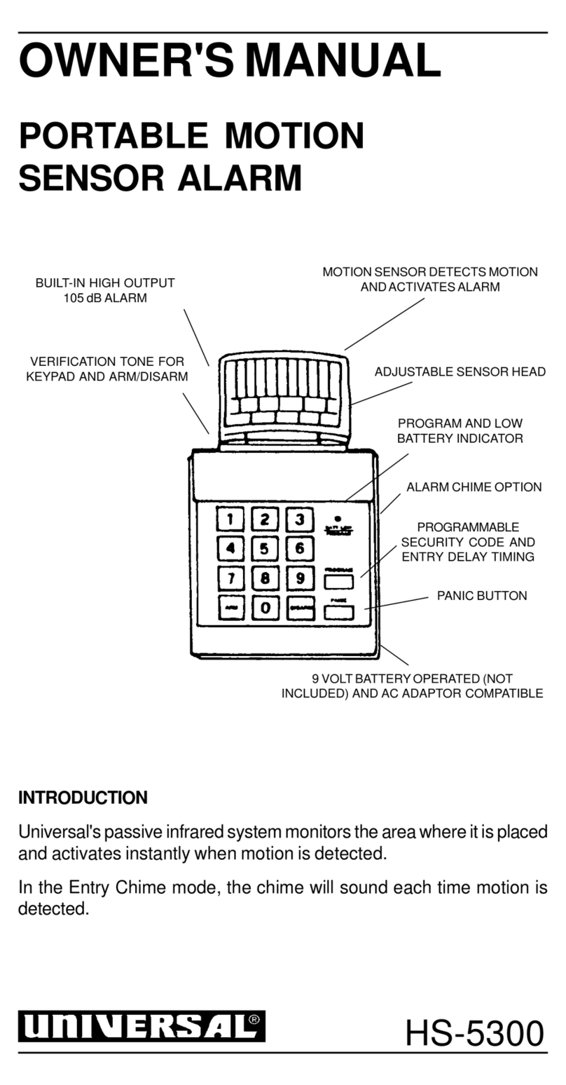 Universal Security Instruments HS-5300 Bedienungsanleitung Universal Security Instruments HS-5300 Bedienungsanleitung