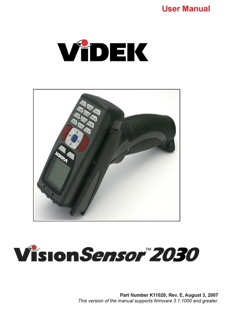 Videk VISIONSENSOR 2030 Bedienungsanleitung