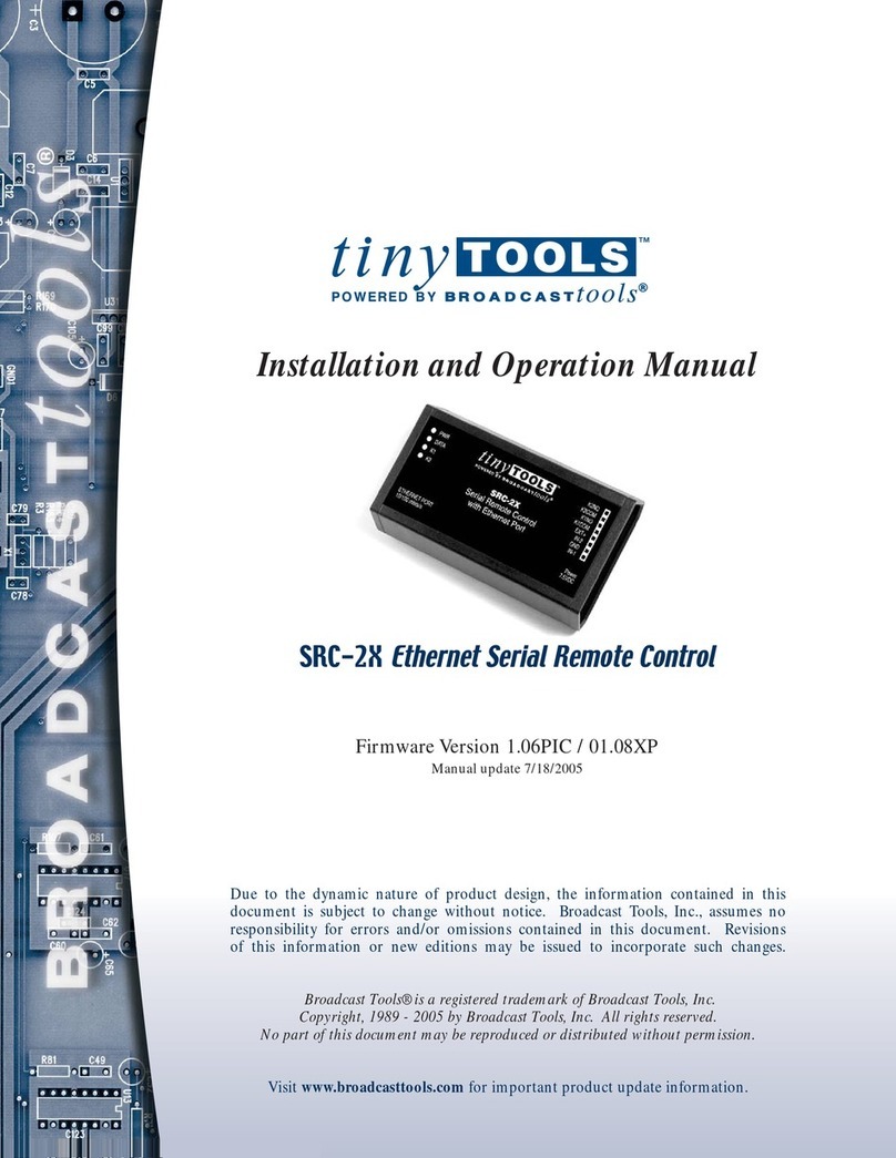 tiny TOOLS SRC-2X Bedienungsanleitung